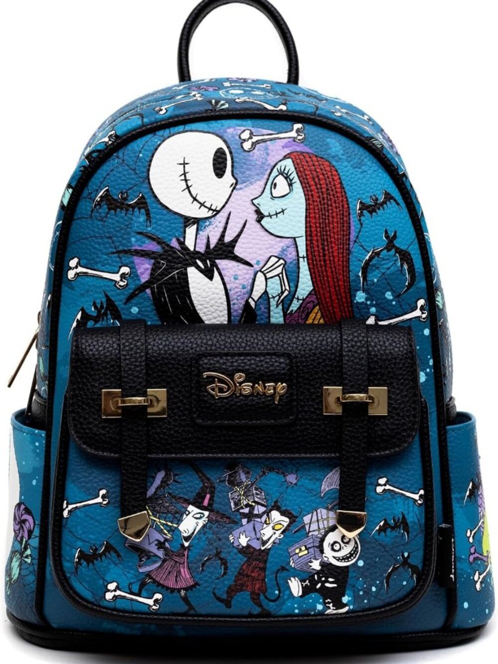 Vegan Leather Nightmare Before Christmas Mini Backpack - 11” Fashion Bag